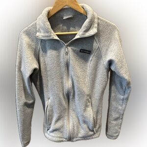 Columbia Gray Full-Zip Fleece Jacket